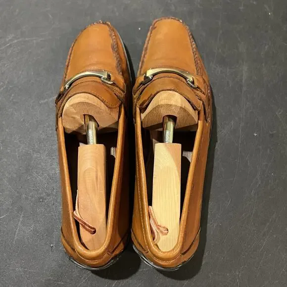 Allen Edmonds Elwood Shoes Mens Size 9 Brown Leather Driving Moc Loafers Slip On